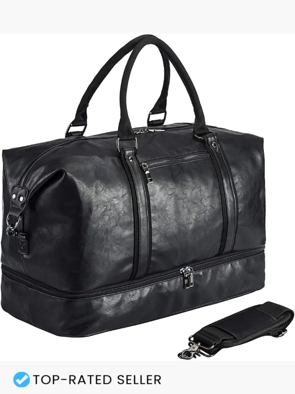 Overnight Weekender Travel Bag with Shoe Pouch Duffel Carry On